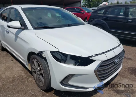2017 Hyundai Elantra Limited z USA, uszkodzony, nr VIN 5NPD84LF1HH036652